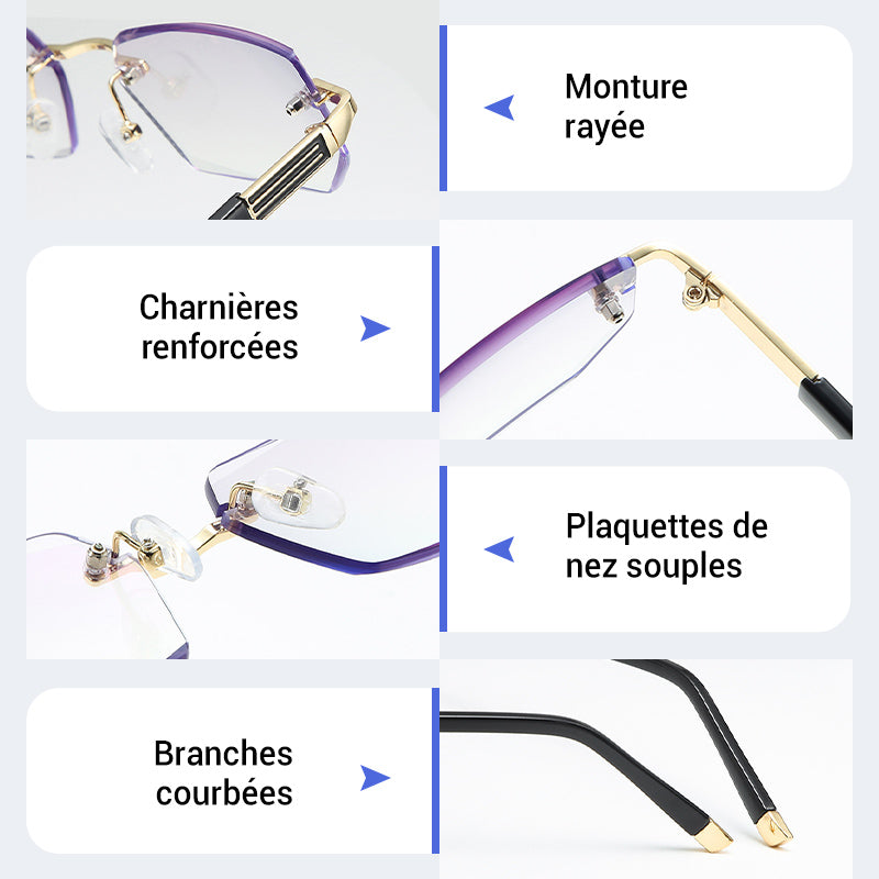 🏆👓 Saphir haute dureté ✨ Anti bleu progressive Far And Near Lunettes de lecture à double usage