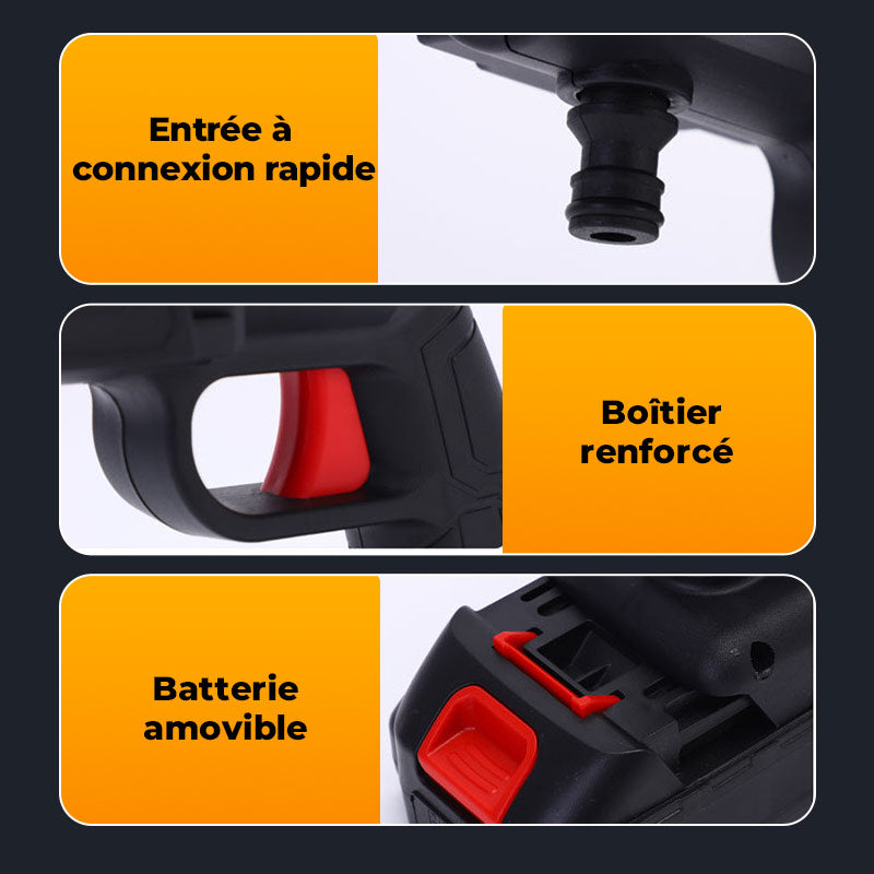 🚗 60% DE RÉDUCTION! 🧼 Nettoyeur Haute Pression Portable Sans Fil – Multifonction, Puissant & Batterie Lithium Rechargeable pour Voiture et Maison 💦