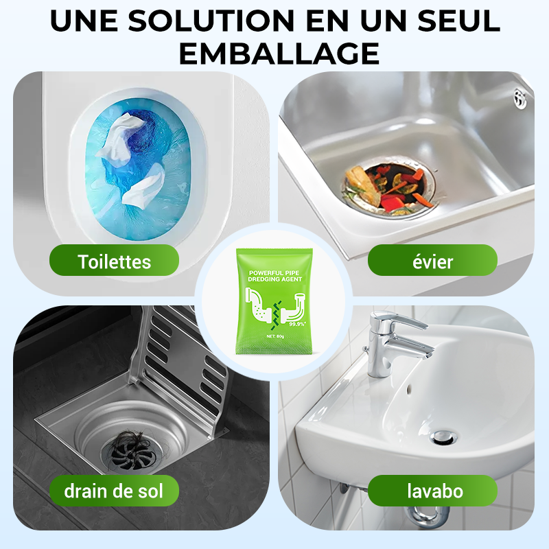 🔥Achetez-en 1 et obtenez-en 1 gratuitement🔥Poudre puissante pour le curage des tuyaux