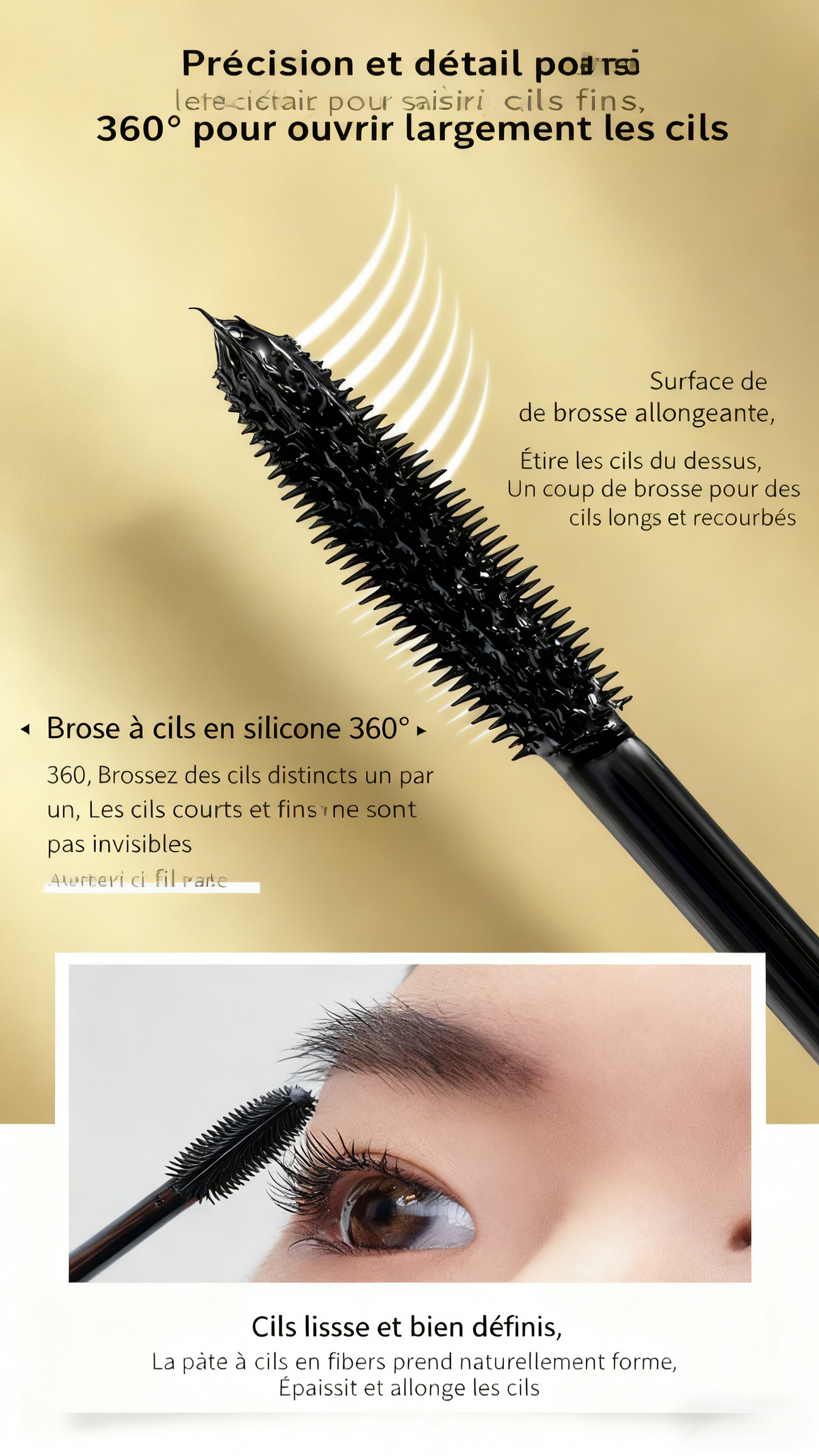 🔥 Promotions du Nouvel An 2026 🔥- Mascara allongeant et recourbant Sunflower Angel