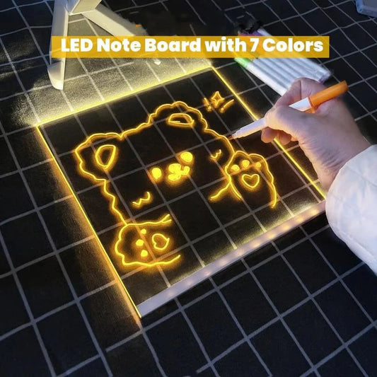 💥💥50% de réduction pour une durée limitée 💥💥🎨 Tableau de notes LED 🎁 Achetez 1 et obtenez 7 stylos de couleur gratuitement