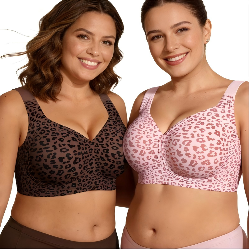 🏆DERNIER JOUR DE VENTE : 49 % DE RÉDUCTION 🔥Soutien-gorge en gelée imprimé léopard ultra-raffermissant | Soutiens-gorge sans armatures pour femmes 👍Fini l’affaissement de la poitrine