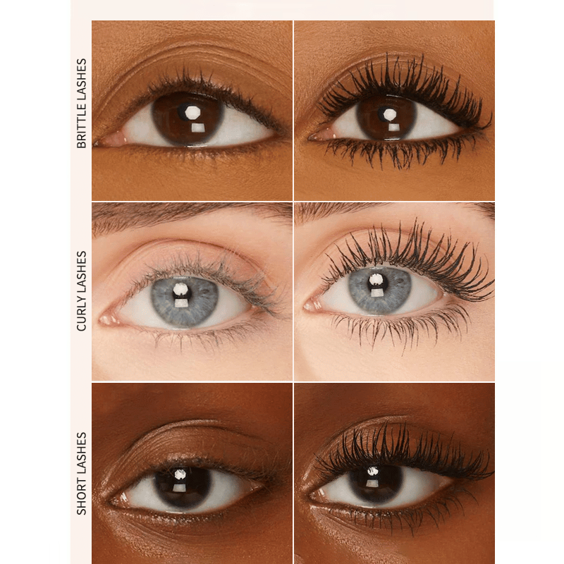 ✨ Duo de mascaras gainants noir et marron pour un maquillage des cils parfait