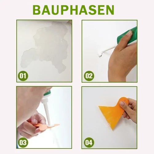🛠️🧱Enduit de Rebouchage Universel🏠Comble Fissures, Non Toxique, Séchage Rapide, Peinturable (Blanc)
