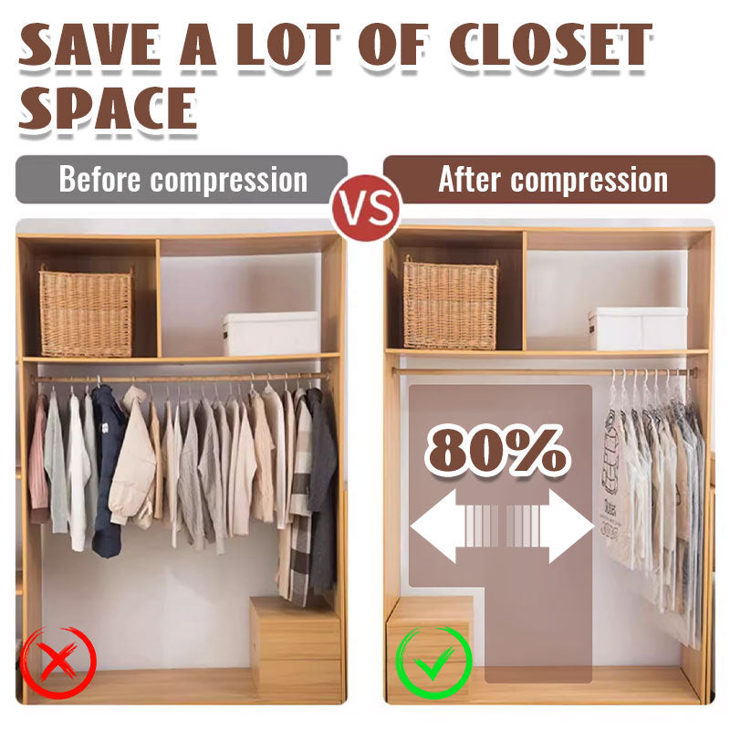 🔥Sac de rangement sous vide saisonnier pour doudoune suspendue