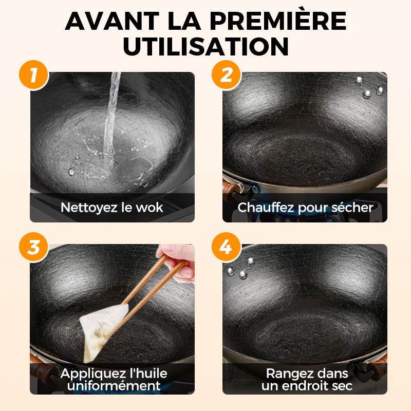 🍳Vente flash🔥Poêle antiadhésive ultra-légère, sans revêtement, en fonte épaisse(🔥55% de réduction)