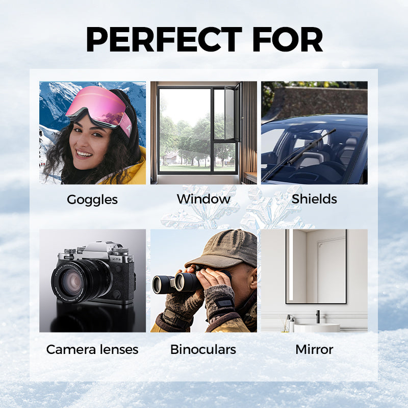 💥 ACHETEZ 2 = 3 REÇUS ! ❄️ Lingette Revêtement Anti-Buée Micromoléculaire – Garde Votre Pare-brise Clair et Sans Buée 🧽✨