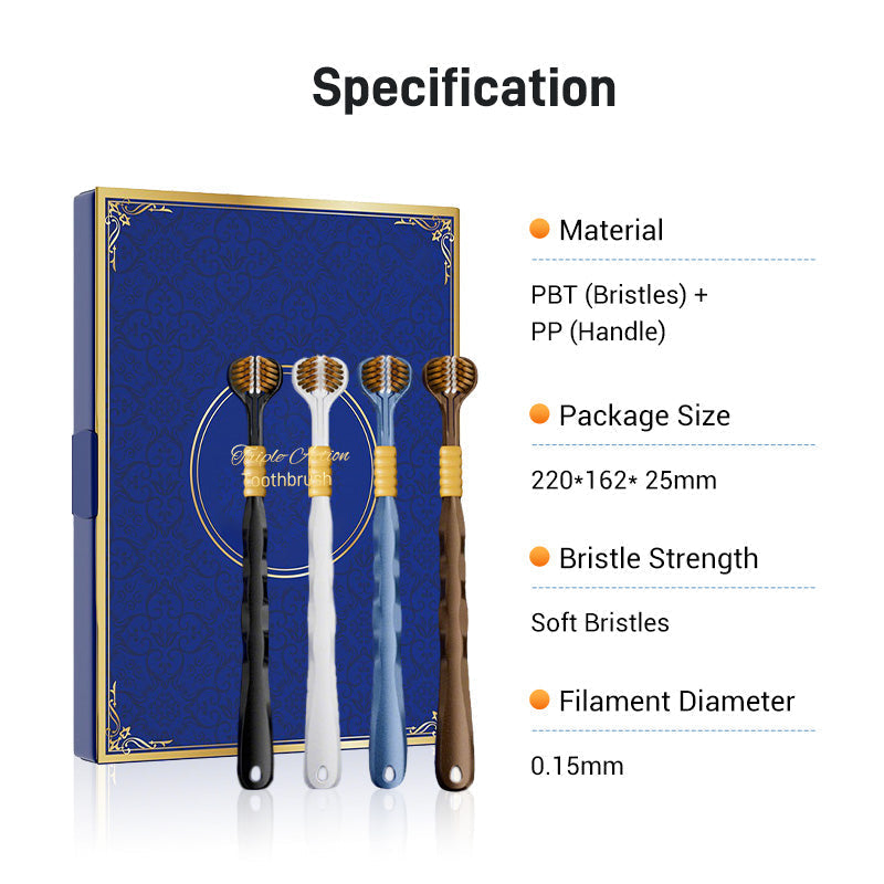 🔥2026 New Arrivals: 50% Off for a Limited Time!🦷Three-headed multi-angle cleaning toothbrush