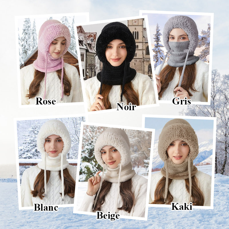 🧣 53% OFF MAINTENANT ! 🔥 Cagoule 3-en-1 pour Femme - Chaud & Polyvalent, Idéal pour Tout Temps Hivernal ❄️✨