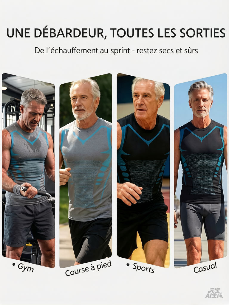 🌀🍃 OFFRE LIMITÉE 50% DE RÉDUCTION! Gilet Amincissant Ionique pour Homme – Compression Rafraîchissante et Légère, Totalement Invisible, Affine le Torse pour Une Allure Plus Nette ❄️✅