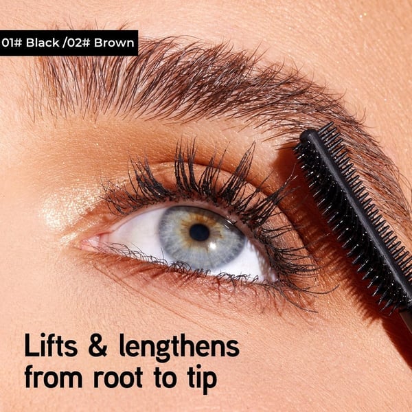 ✨ Duo de mascaras gainants noir et marron pour un maquillage des cils parfait