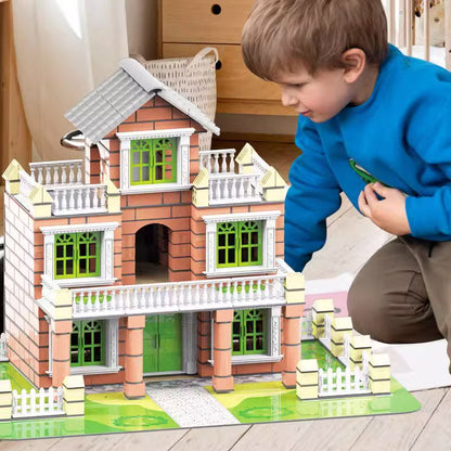 📢📢50 %  DE RÉDUCTION !! ⏰214 pièces - Ensemble de jouets de construction et de simulation à monter soi-même pour enfants🔥🔥