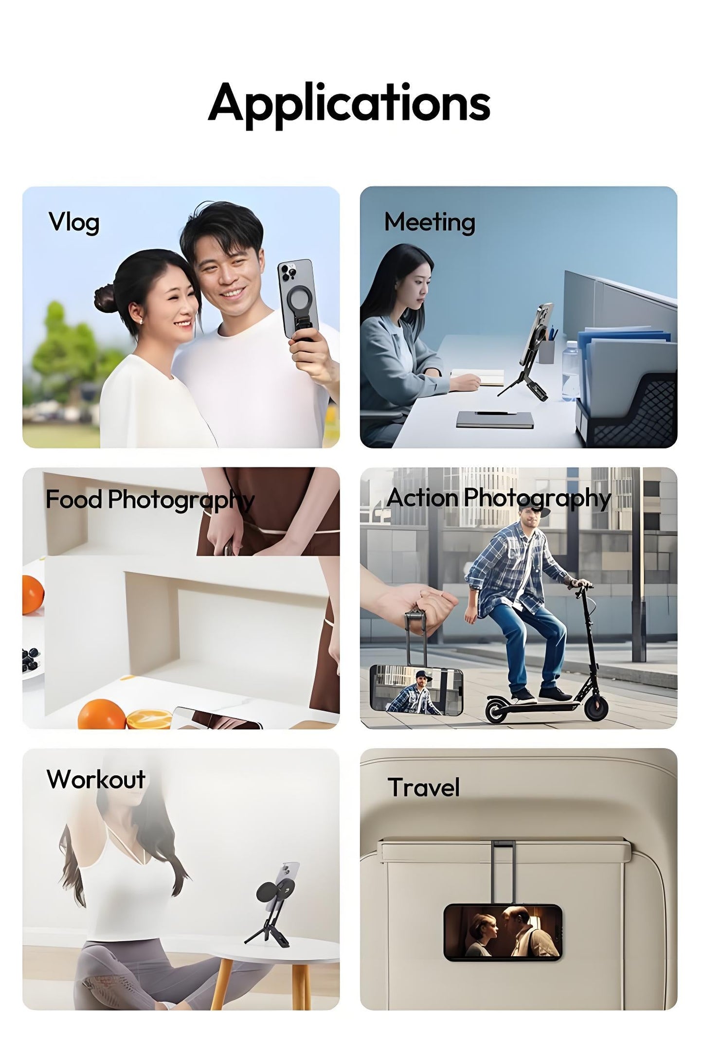 💥Offre à durée limitée : 50 % de réduction🔥⚡ Trépied magnétique puissant pour iPhone