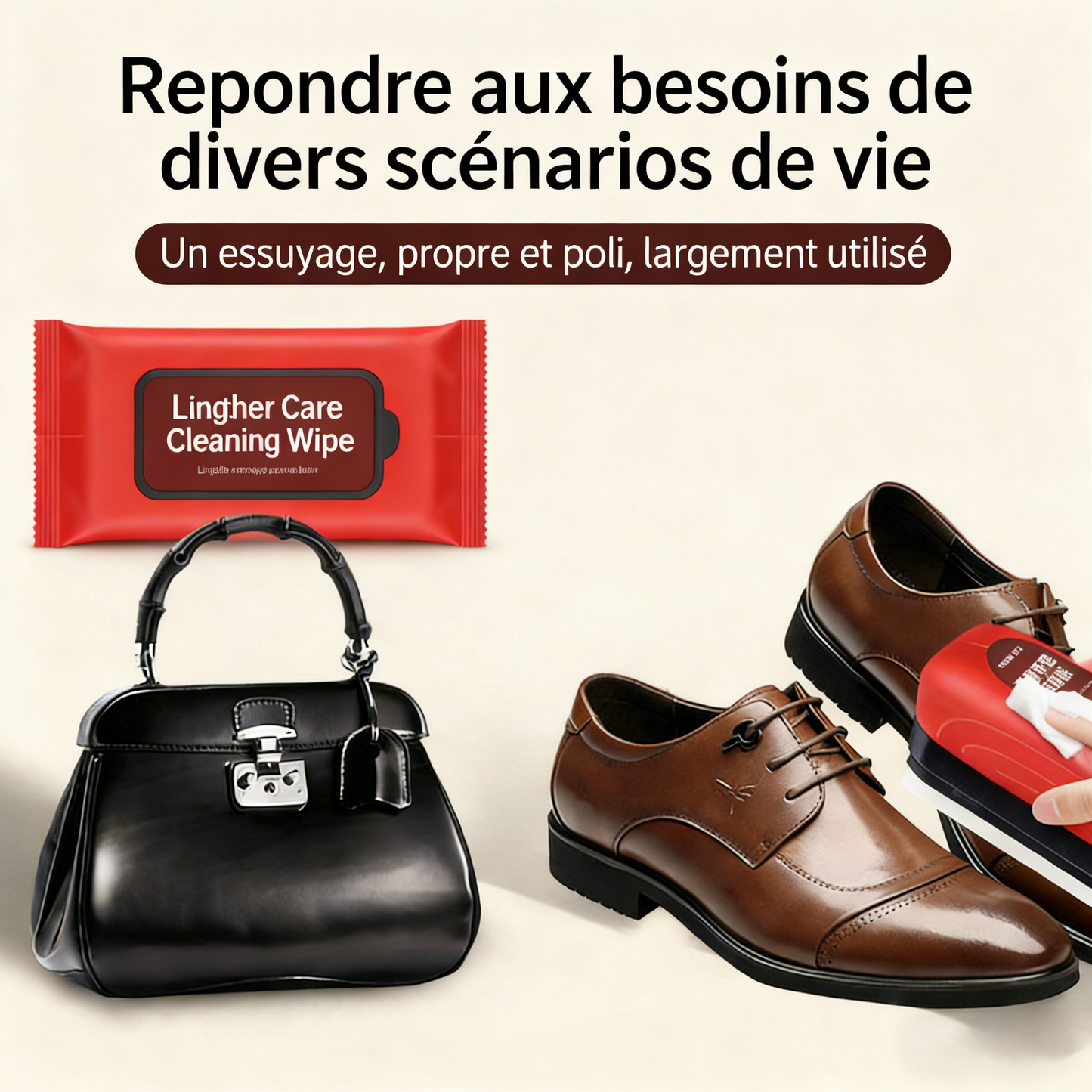 🚗 ACHETEZ-EN 2, OBTENEZ-EN 1 GRATUITEMENT ! ✨ Brosse d'entretien multi-usage pour cuir  - Réparez facilement les rayures sur le cuir 🧼