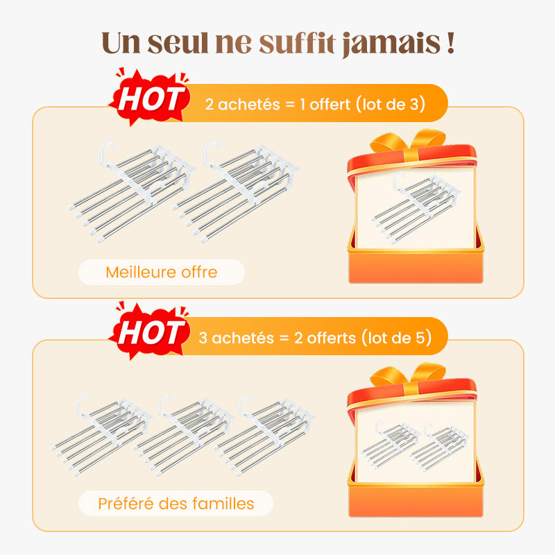 Porte-Pantalons Multifonctionnel
