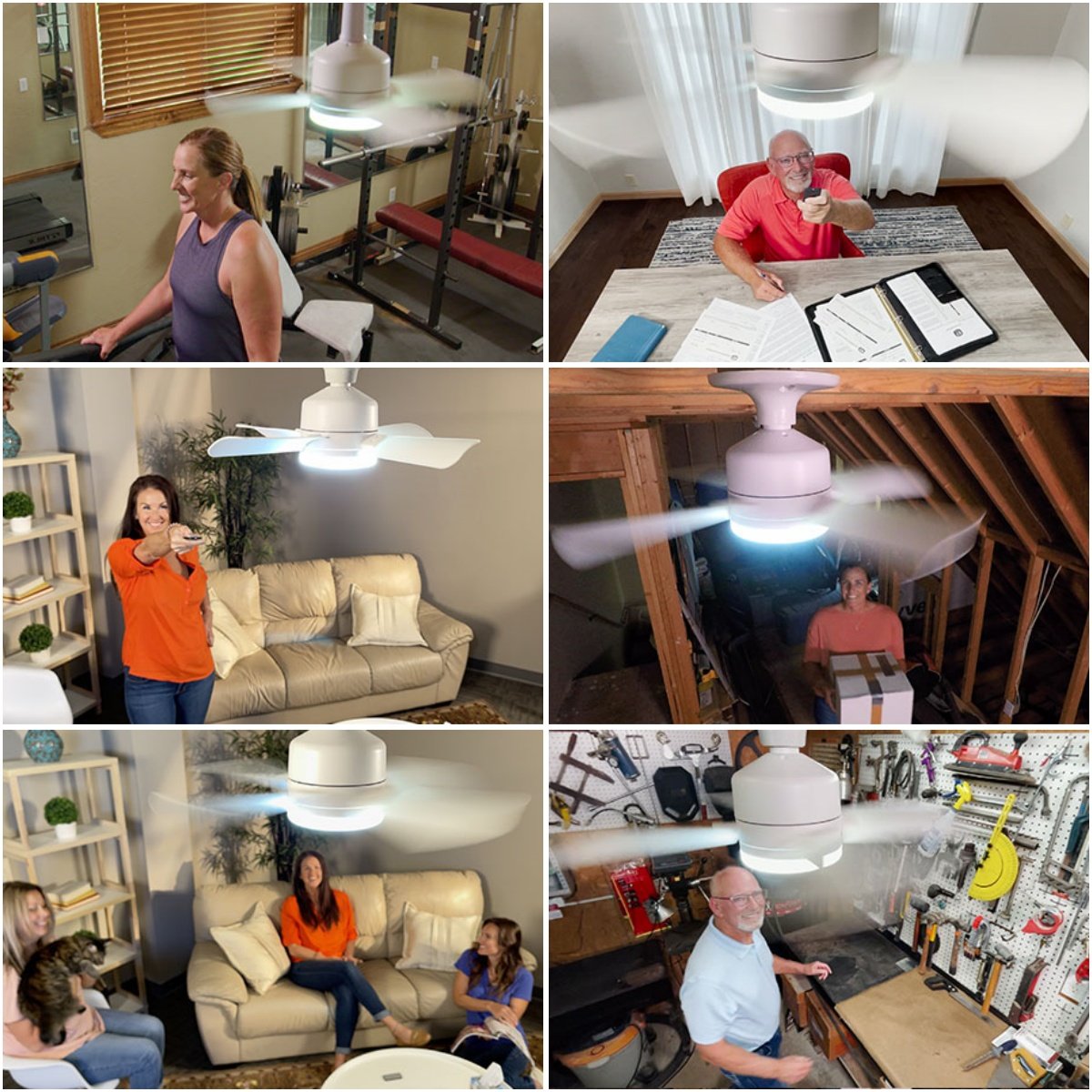 💡🪭 Ventilateur 2 en 1 Portable 2026 | Lumière + Télécommande | Qualité Premium Inégalée ✨