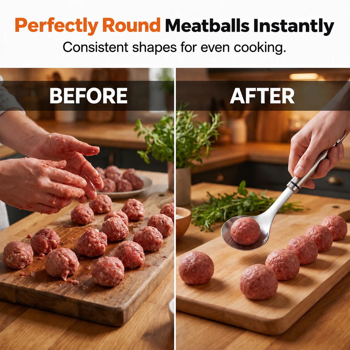 📢📢 50 % DE RÉDUCTION !! ⏰ Moule à boulettes en acier inoxydable