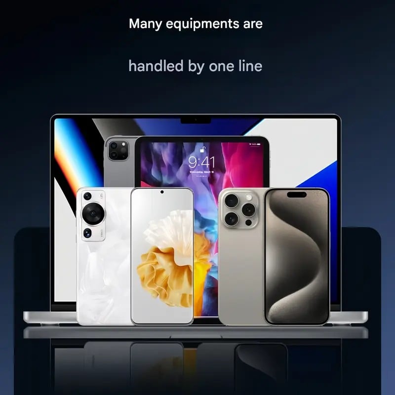 Câble de charge rapide tressé 2 en 1 avec support de téléphone intégré