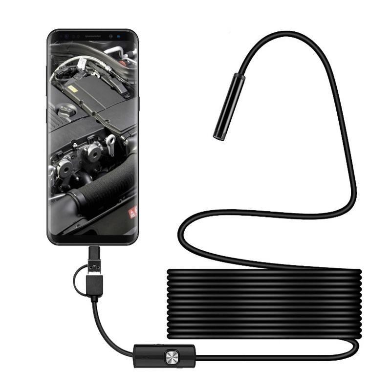 🔎 Caméra endoscopique « plug-and-play » – compatible avec Android, iPhone et iPad pour une connexion directe