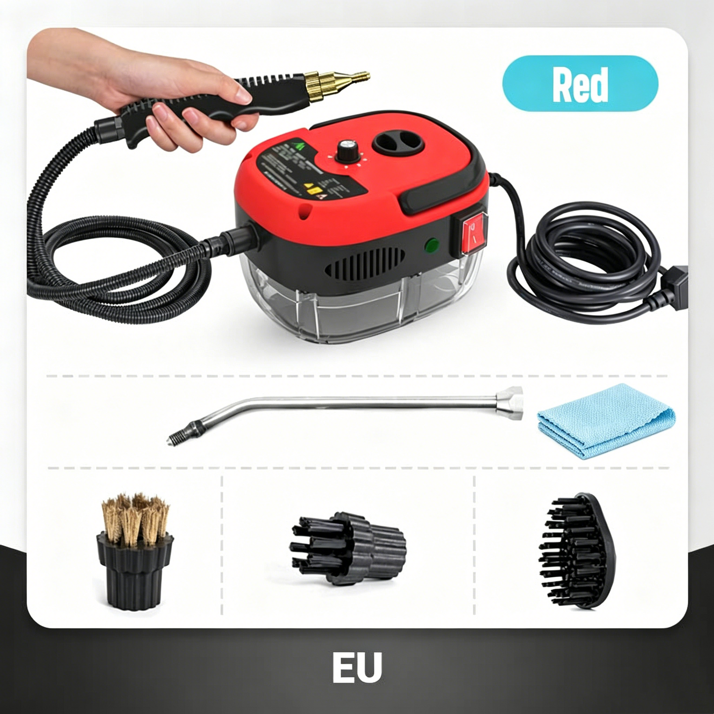 ✨Livraison gratuite ! 2500W Nettoyeur à Vapeur à Haute Température Pressurisée Portatif✨