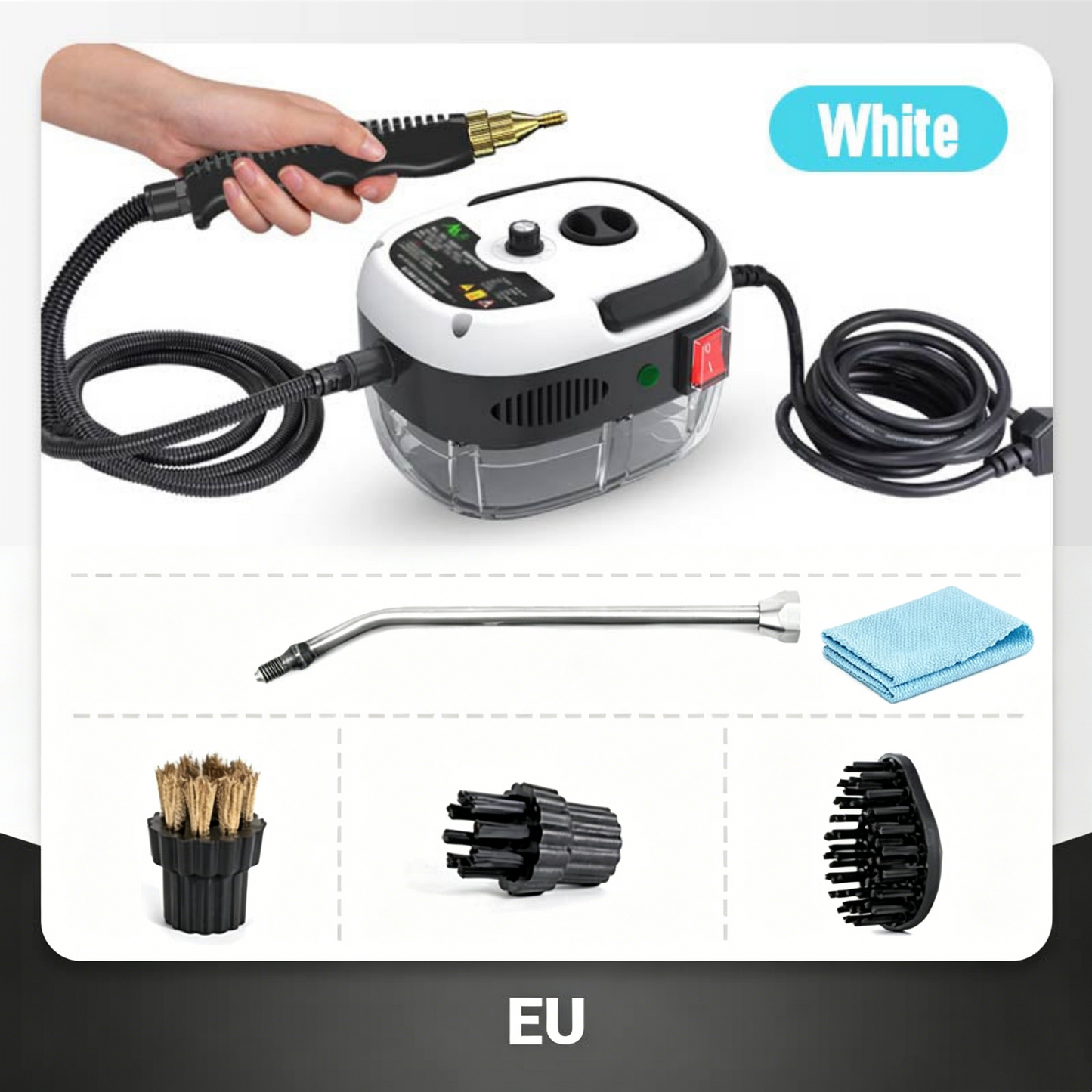 ✨Livraison gratuite ! 2500W Nettoyeur à Vapeur à Haute Température Pressurisée Portatif✨