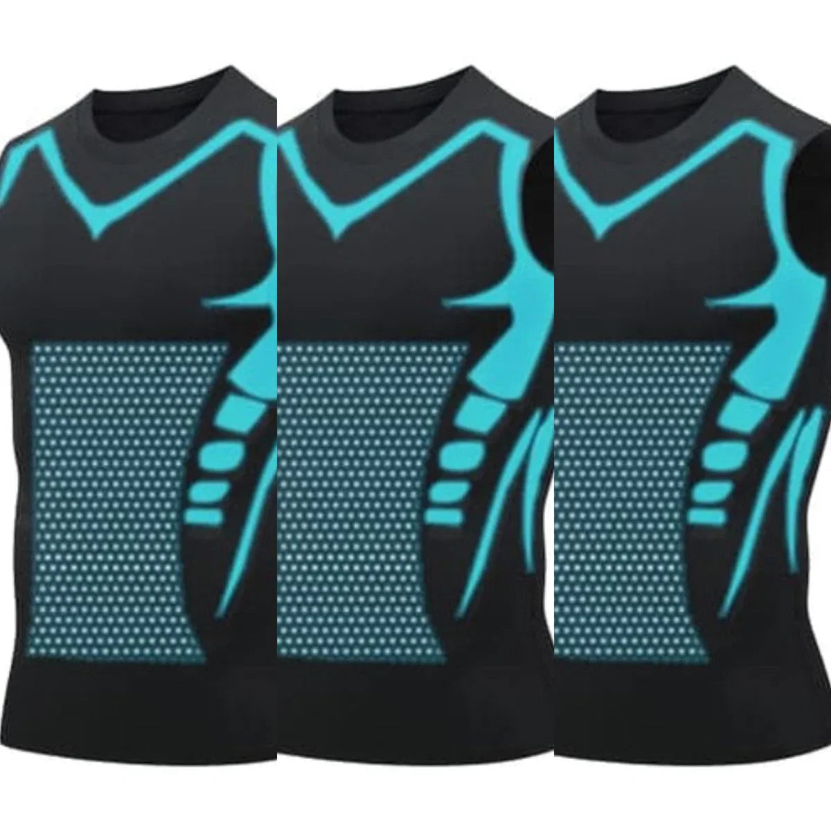 🌀🍃 OFFRE LIMITÉE 50% DE RÉDUCTION! Gilet Amincissant Ionique pour Homme – Compression Rafraîchissante et Légère, Totalement Invisible, Affine le Torse pour Une Allure Plus Nette ❄️✅