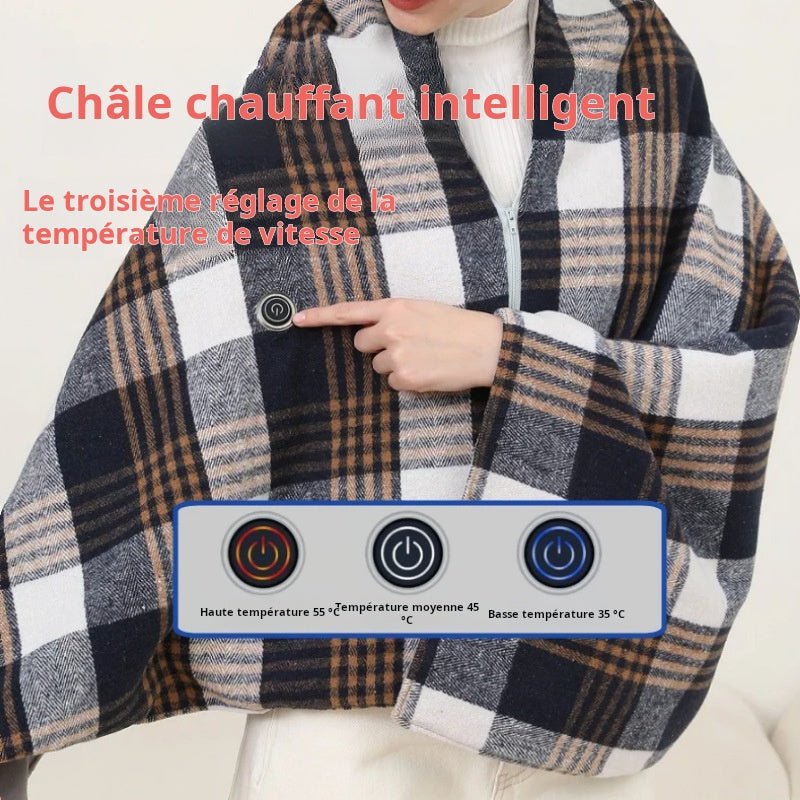 🎄 Offres Spéciales pour Noël 🎄Écharpe chauffante nouvelle génération - Couverture chauffante multifonction à régulation intelligente - Version épurée avec chauffage USB