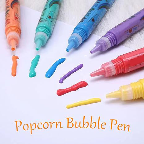 🎄 ACHETEZ-EN 3, PAYEZ-EN 2 🖊️ Stylos Bubble Popcorn 3D — Dessins Gonflés Magiques