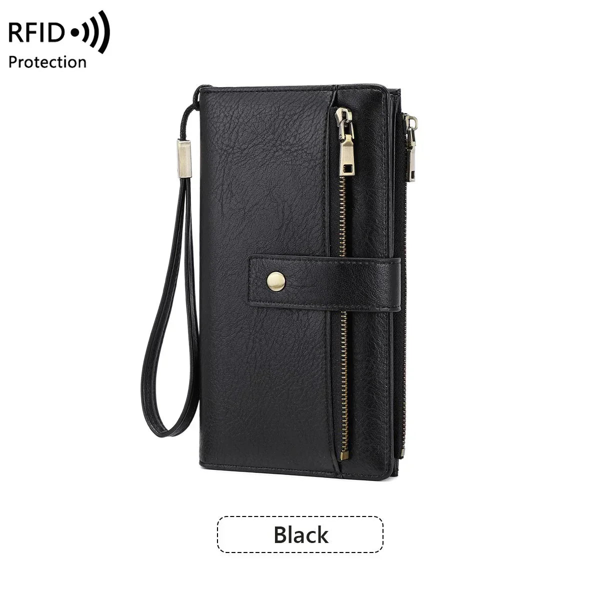 🔥Offre à durée limitée - Portefeuille rétro pour femme avec protection RFID à trois volets