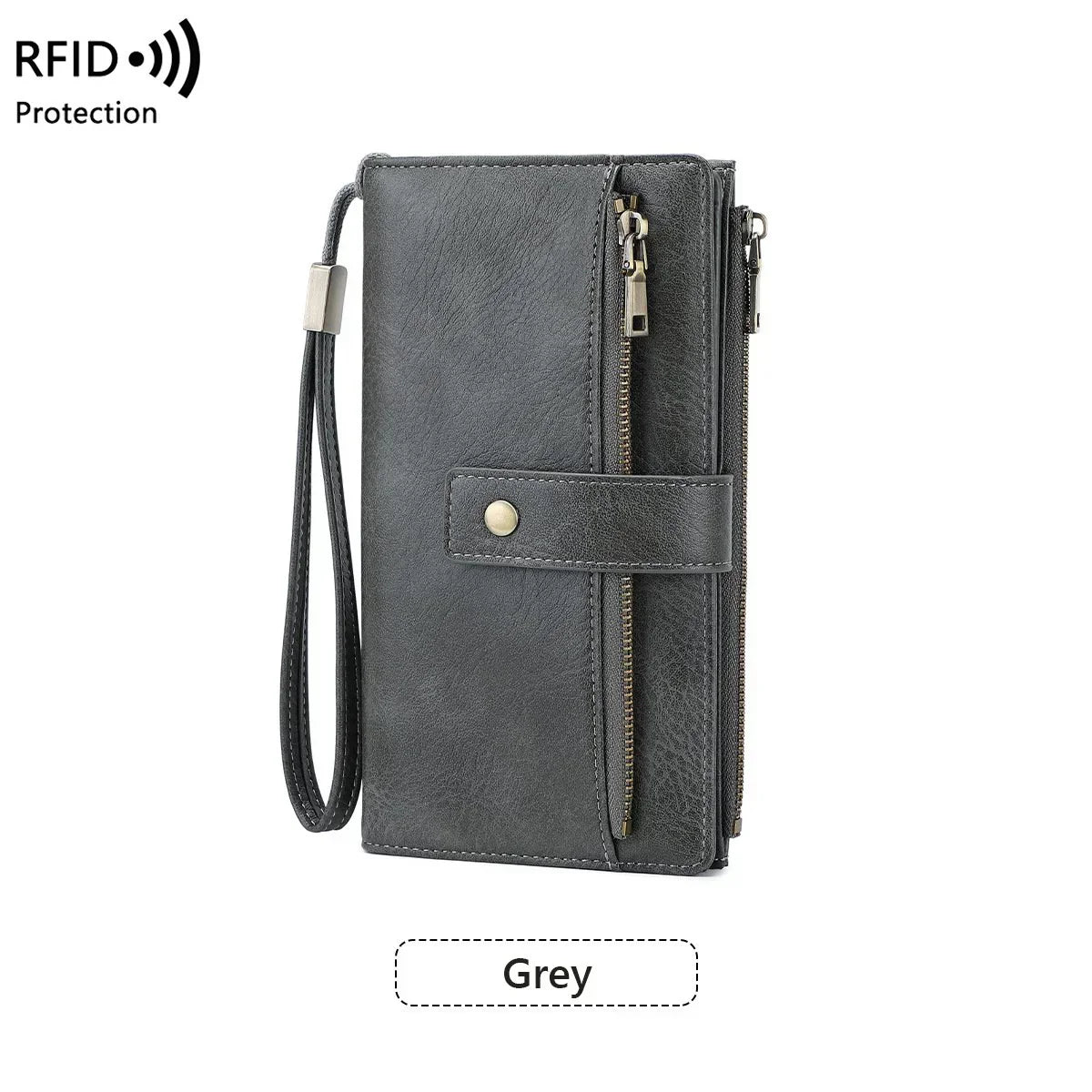 🔥Offre à durée limitée - Portefeuille rétro pour femme avec protection RFID à trois volets