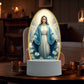 🙏Veilleuse LED acrylique inspirante à thème religieux✝️Lampe de prière de la Vierge