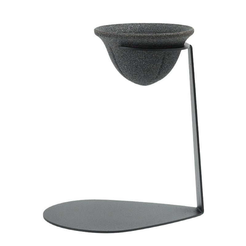 Filtre à thé et à café avec support - Ensemble de filtration professionnel : céramique microperforée + support stable