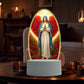 🙏Veilleuse LED acrylique inspirante à thème religieux✝️Lampe de prière de la Vierge