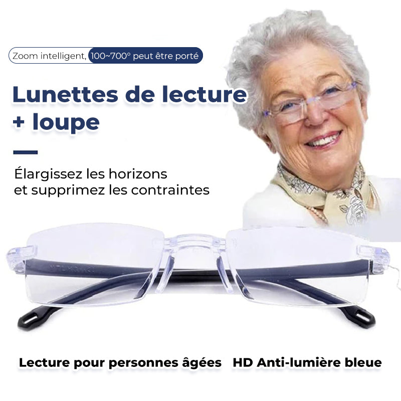 Lunettes de lecture à zoom automatique