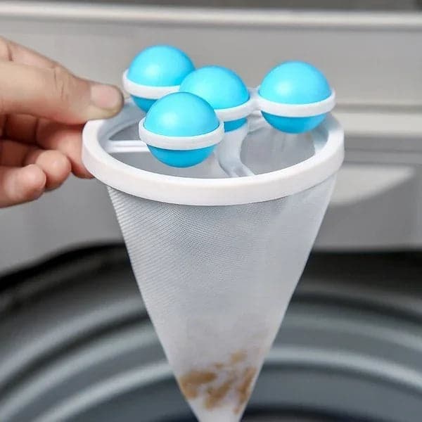 📢📢Achetez-en 3， obtenez-en 5 gratuits⏰ Sac Filtrant Lave-Linge - Capture Poils d'Animaux, Évite les Enchevêtrements, Réutilisable 🧼🐾