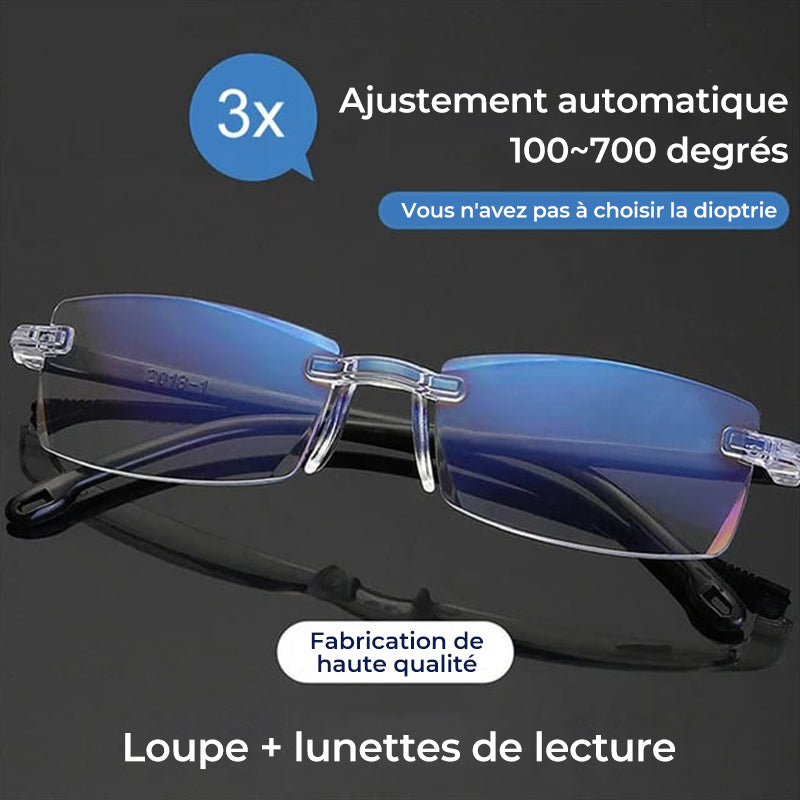 Lunettes de lecture à zoom automatique
