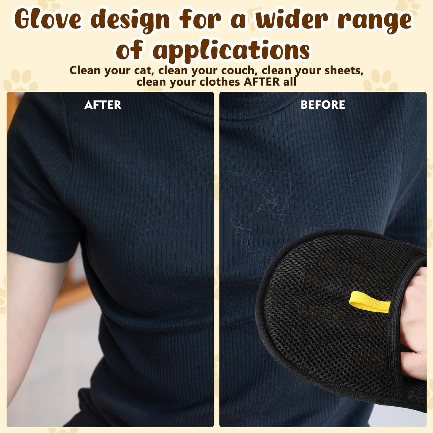 ✨️ Gants antistatiques pour l'épilation des animaux de compagnie