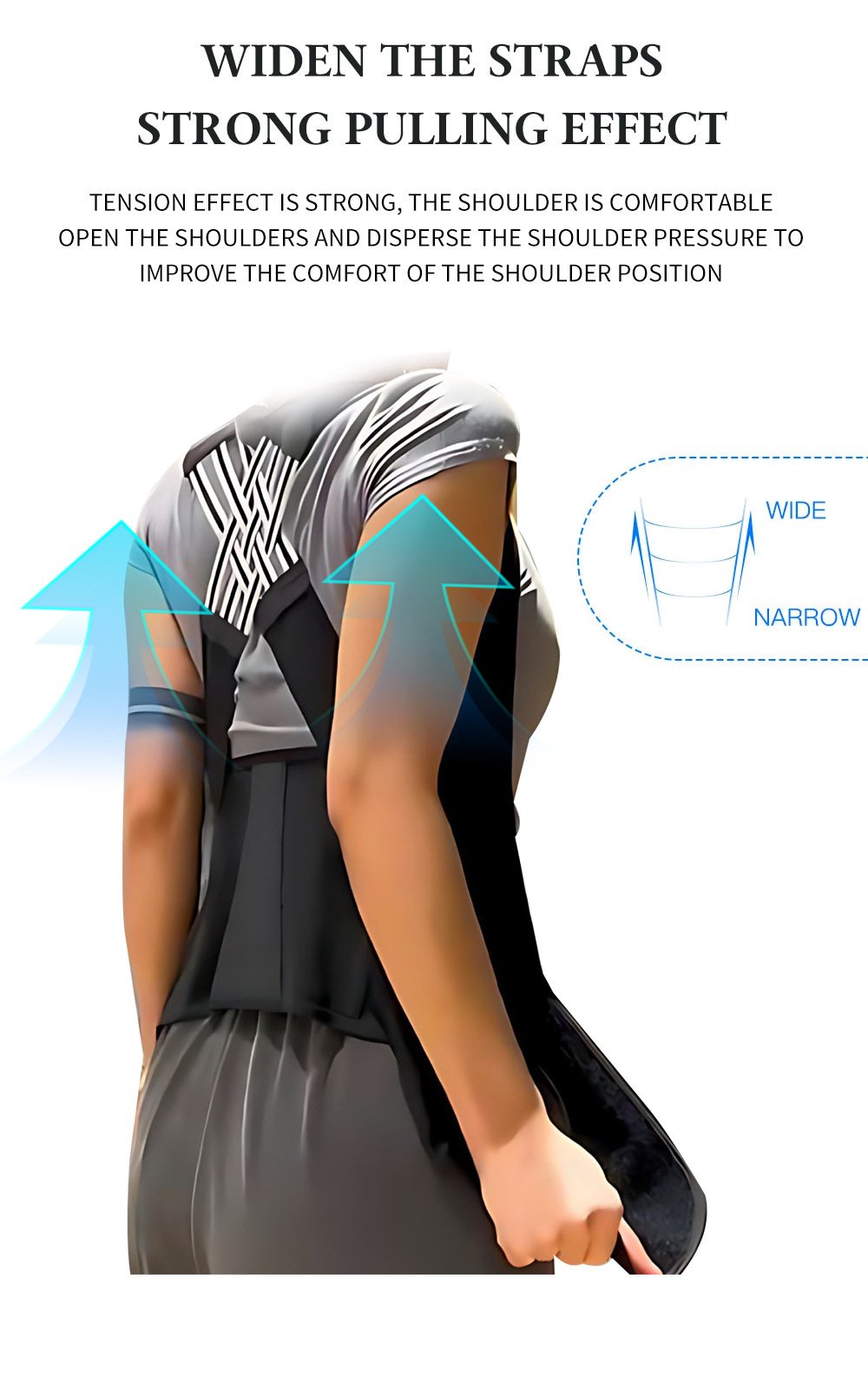 Correcteur de posture pour le dos et les épaules