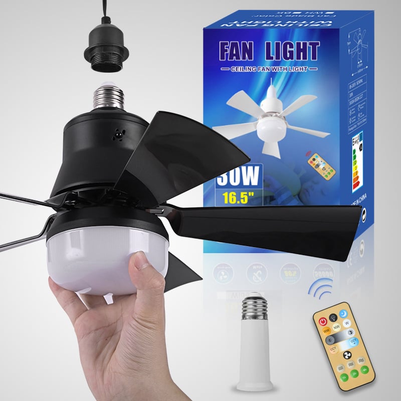 💡🪭 Ventilateur 2 en 1 Portable 2026 | Lumière + Télécommande | Qualité Premium Inégalée ✨
