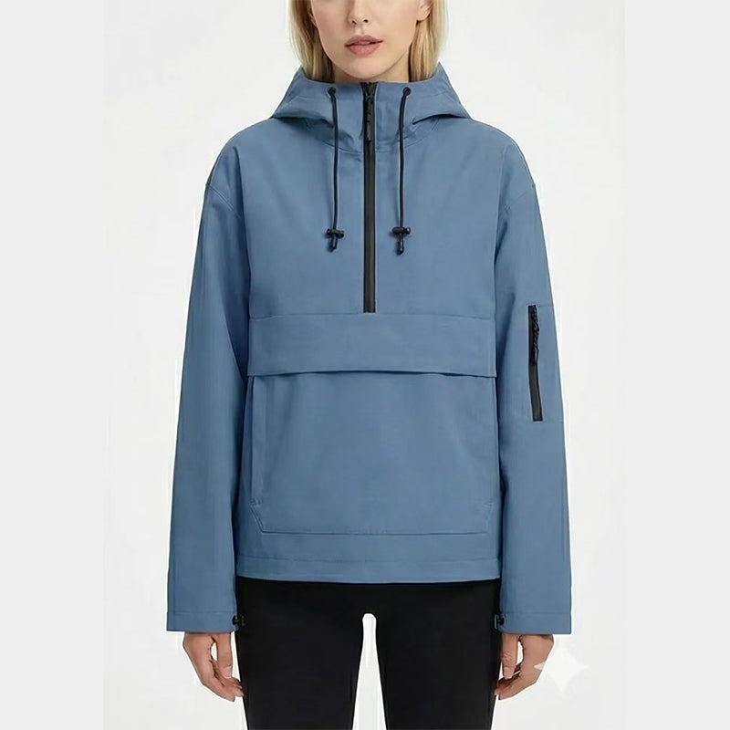 Pull à capuche imprimé léopard avec poche kangourou