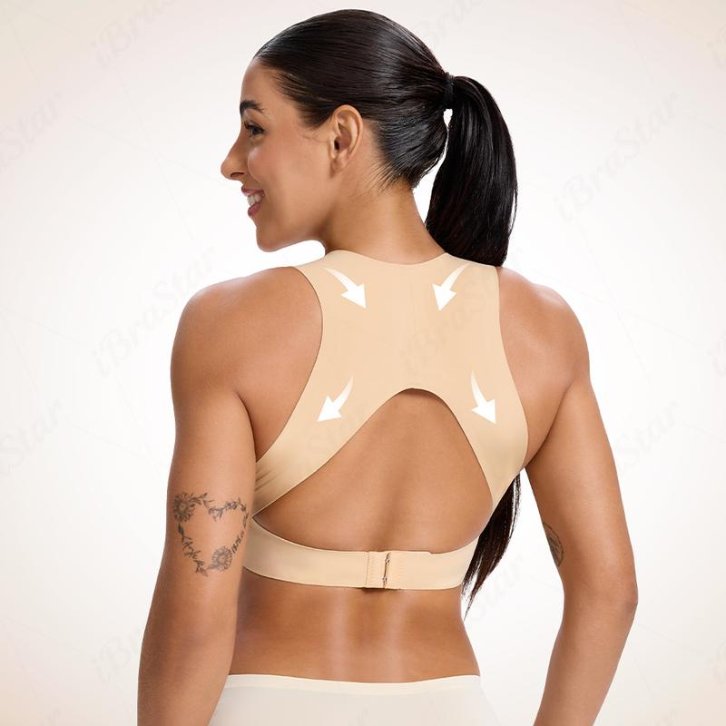 【Correction de la posture】Soutien-gorge de sport sans armatures, doux et respirant - Modèle pour femmes à couverture intégrale