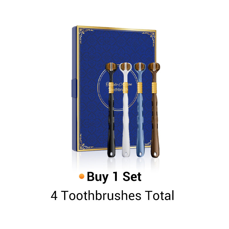 🔥2026 New Arrivals: 50% Off for a Limited Time!🦷Three-headed multi-angle cleaning toothbrush