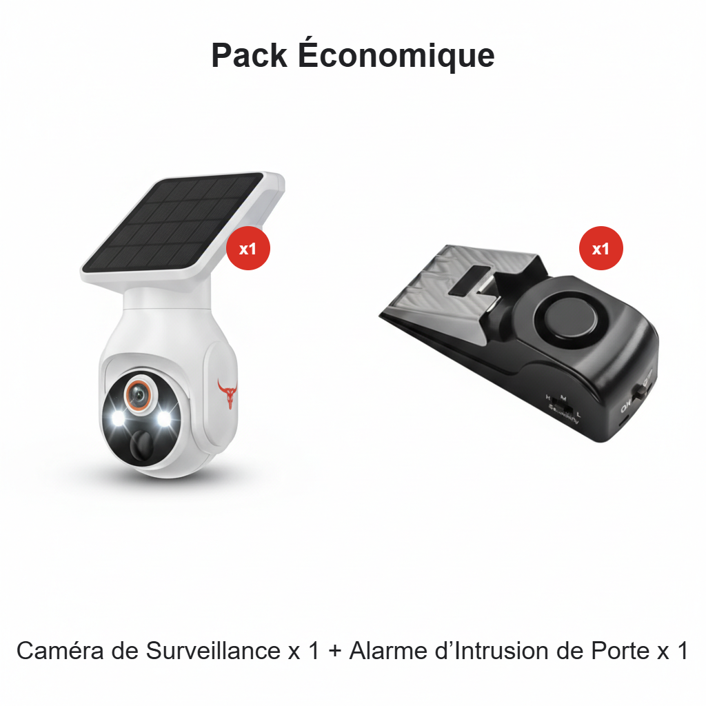 📢📢50 % de réduction !! ⏰ Caméra de Sécurité Solaire Sans Fil 355° – Surveillance Panoramique, Vision Nocturne Couleur & Alimentation Inépuisable ☀️🛡️