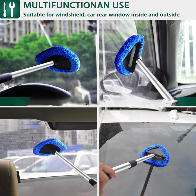 🏠 Kit de nettoyage pour pare-brise de voiture – Extensible et rotatif à 180°