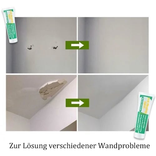 🛠️🧱Enduit de Rebouchage Universel🏠Comble Fissures, Non Toxique, Séchage Rapide, Peinturable (Blanc)