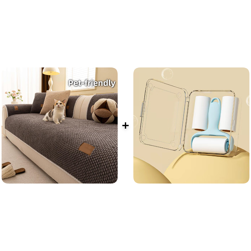 📢📢50% DE RÉDUCTION !! ⏰ Housse canapé anti‑griffes – Ultra‑douce, lavable & résistante – Gris/Blanc/Marron ✨