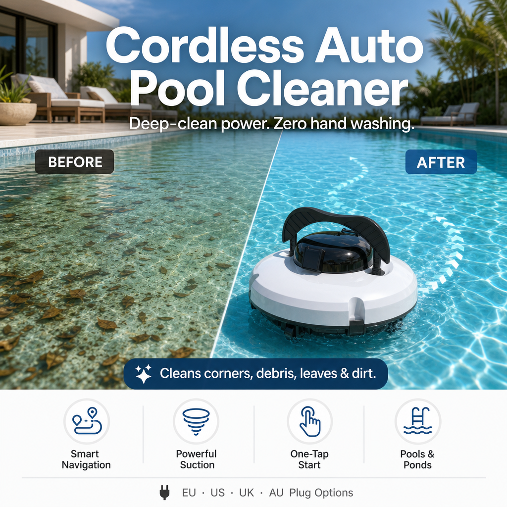 Nettoyeur de piscine robotisé sans fi