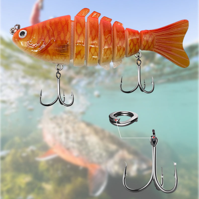 🎣Vente limitée : 50 % de réduction ⏰Leurre de pêche coulant multi-articulé ultra-réaliste