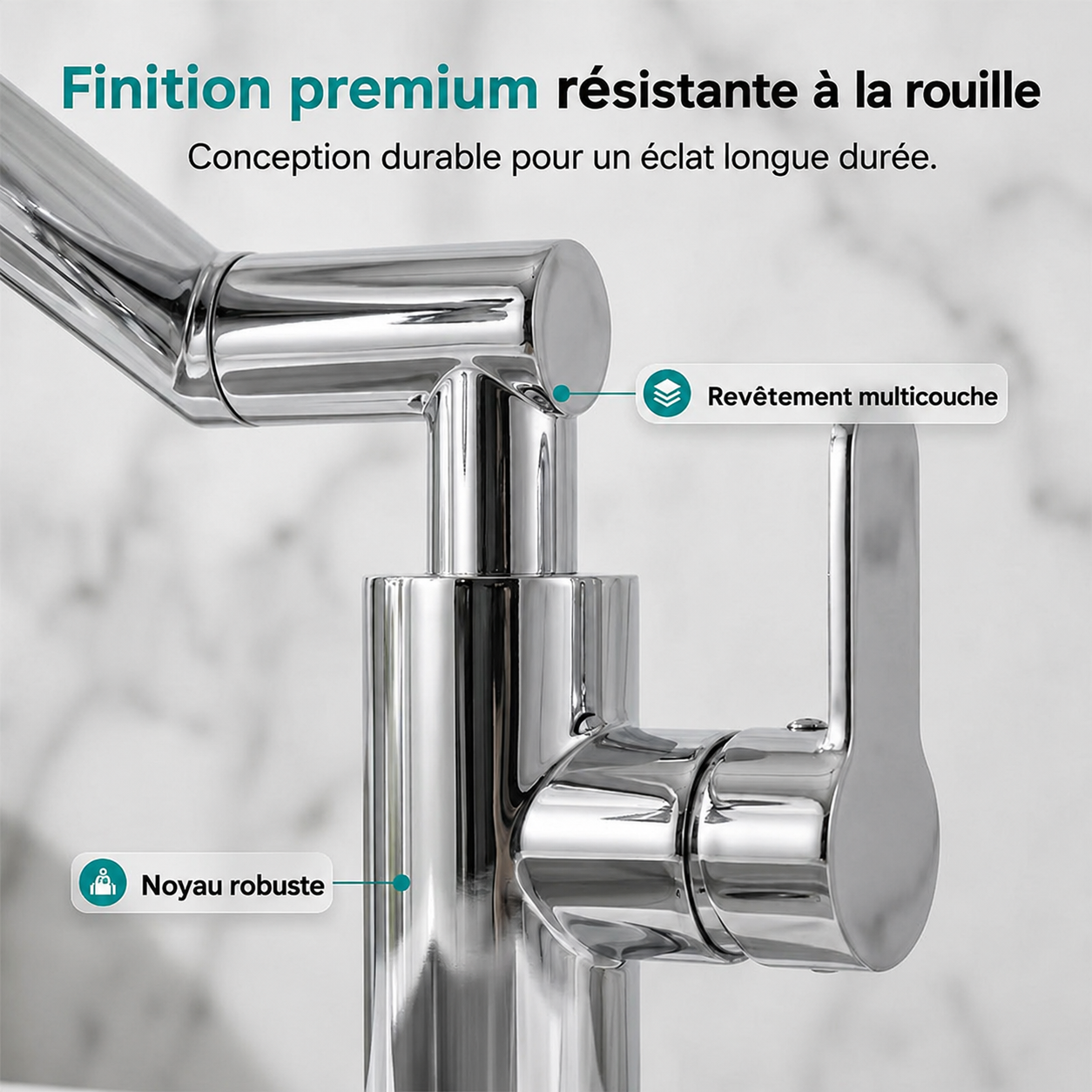 Tête de robinetterie mécanique, pivotante à 360°🔥Achetez-en 2 et profitez de la livraison gratuite 📦✨