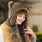 ✨ 50 % DE RÉDUCTION MAINTENANT ! ✨Chapeau en peluche parent-enfant avec fausse queue de raton laveur